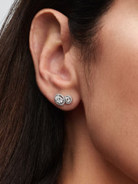 Embracing Halo Stud Earrings