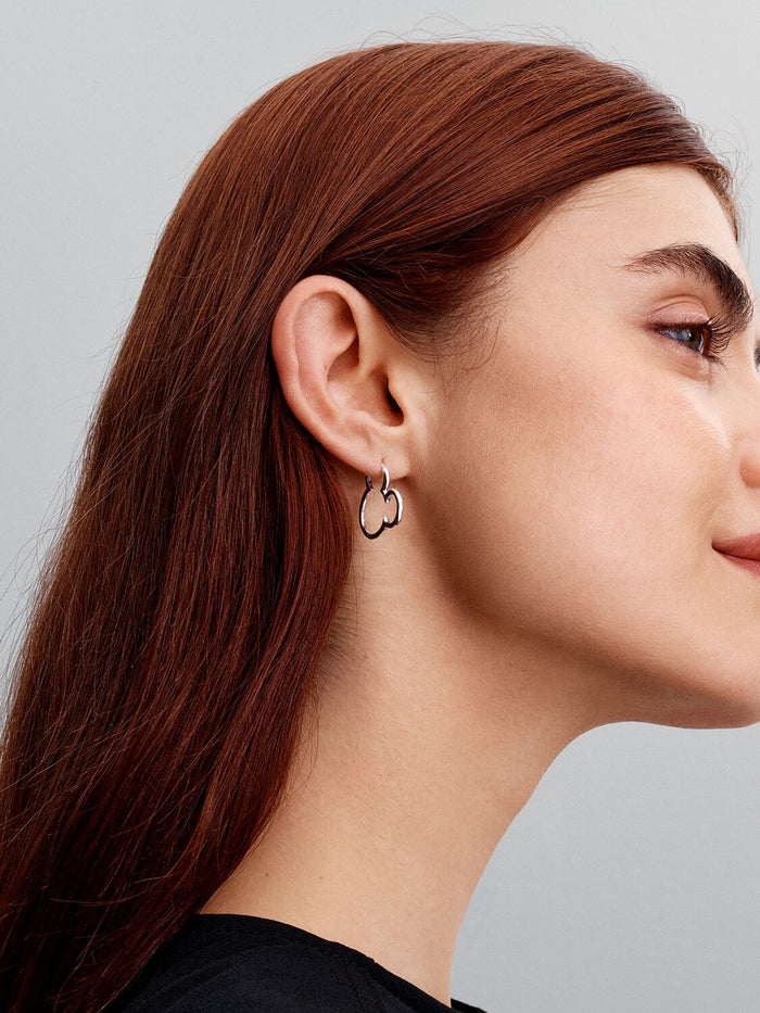 Disney Mickey Mouse Silhouette Hoop Earrings