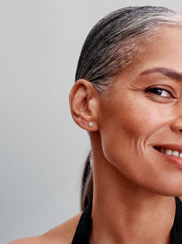 Round Pavé Halo Stud Earrings