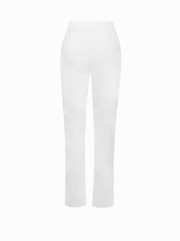 Ryanne Slim Fit Crepe Pants - White
