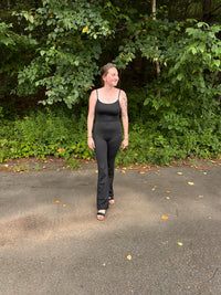 Ryanne Scoop Neck Flare Leg Jumpsuit