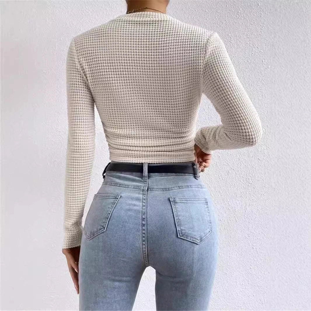 Shereen Waffle Knit Top