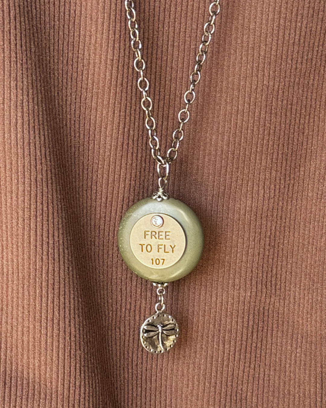 "Free to Fly" Natural Stone Necklace