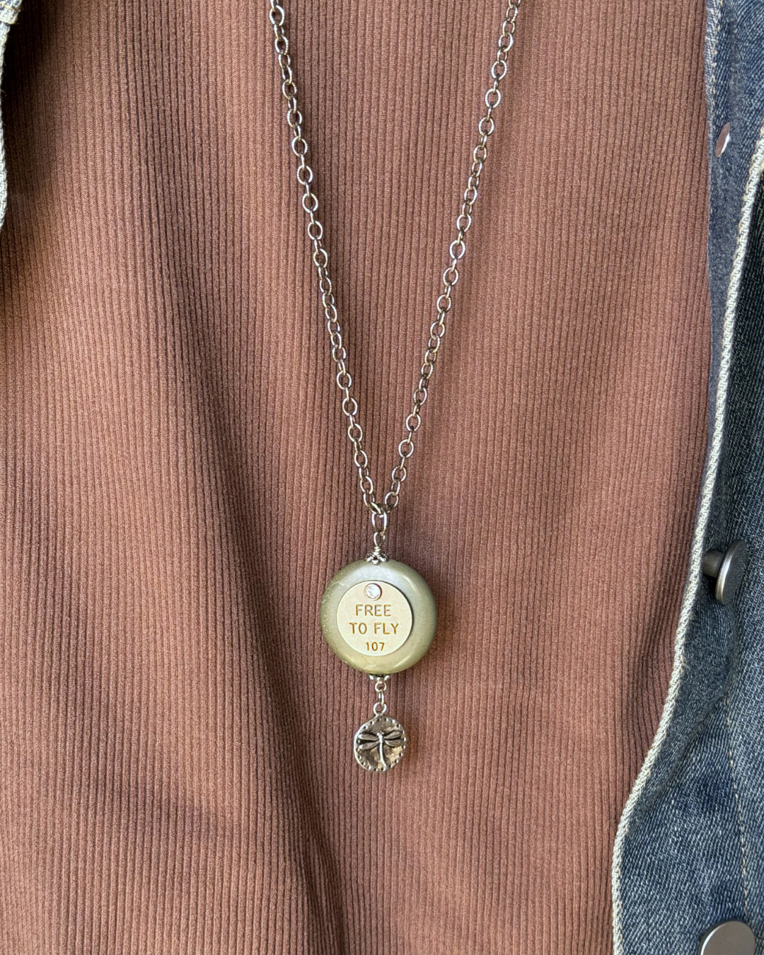 "Free to Fly" Natural Stone Necklace