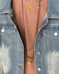 Tiger's Eye Beaded Layered Necklace