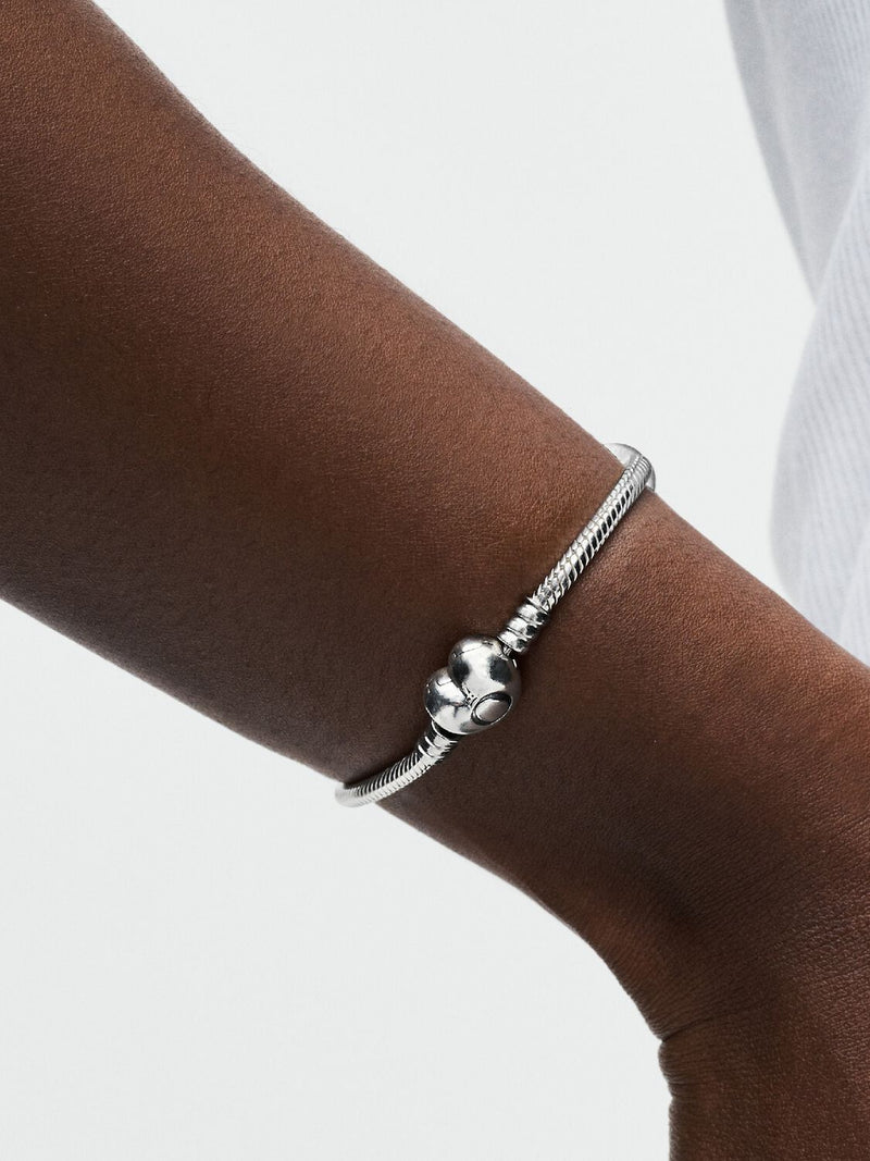 Moments Heart & Snake Chain Bracelet