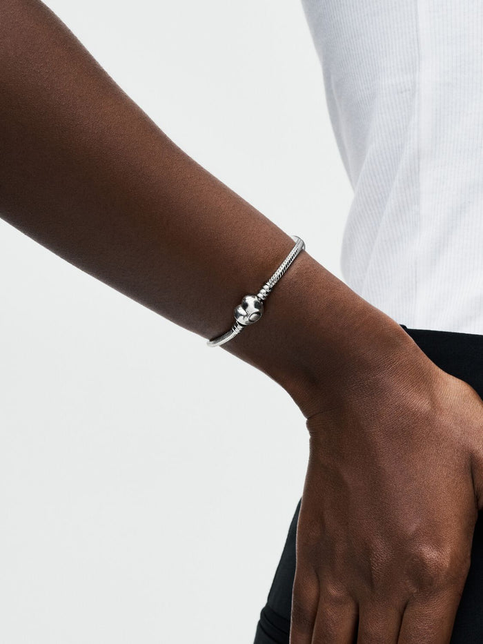 Moments Heart & Snake Chain Bracelet
