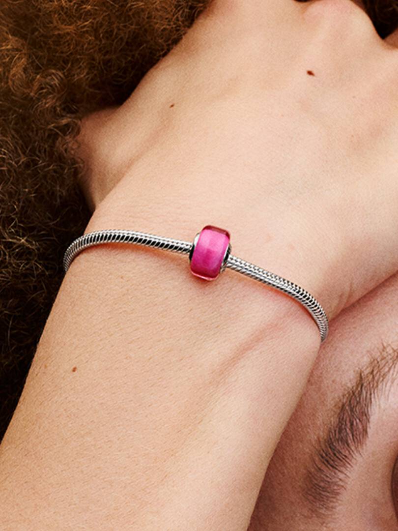 Pink Mini Murano Glass Charm