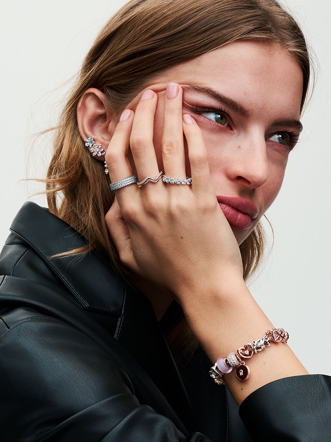 Band of Clear Hearts Ring