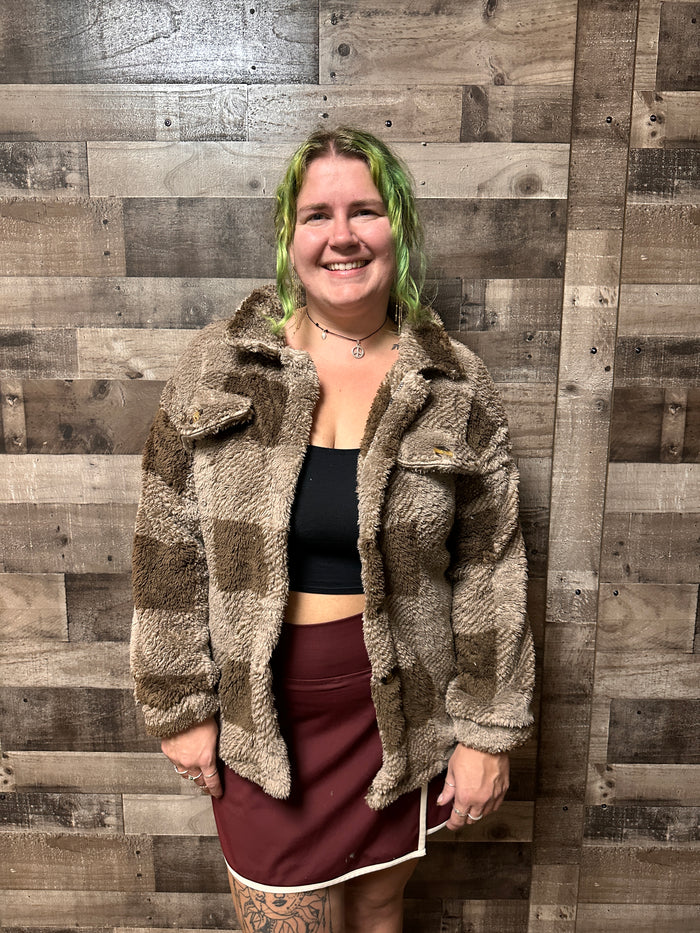 Samara Plaid Fleece Shacket