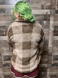 Samara Plaid Fleece Shacket