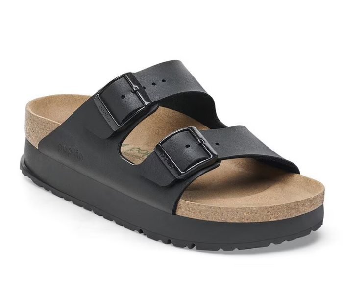 Birkenstock Arizona Flex Platform Sandals - Black (Medium/Narrow)