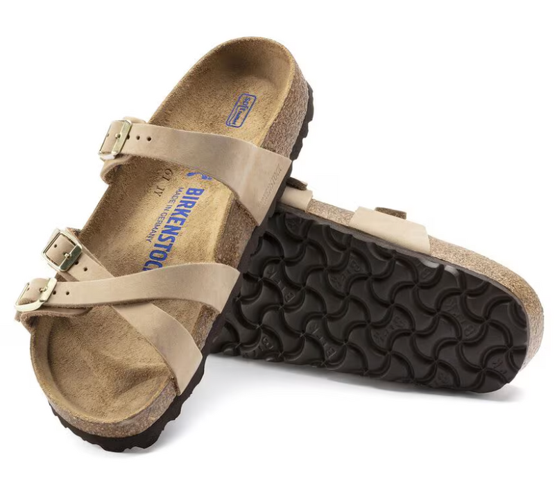 Birkenstock Franca Leather Soft Footbed Sandals - Sandcastle (Regular/Wide)