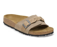 Birkenstock Oita Braided Suede Sandals - Taupe (Medium/Narrow)