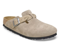 Birkenstock Boston Suede Braided Clog - Taupe (Medium/Narrow)