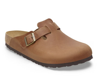 Birkenstock Boston Oiled Leather Clogs - Cognac (Medium/Narrow)