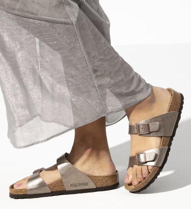 Birkenstock Sydney Birko-Flor Sandals - Graceful Taupe (Regular/Wide)