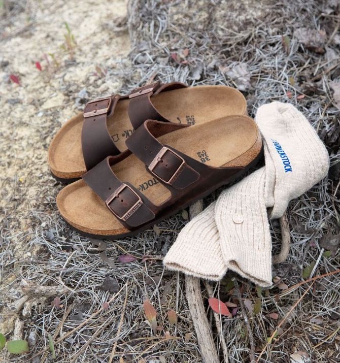 Birkenstock Arizona Oiled Leather Soft Footbed Sandals - Habana (Regular/Wide)