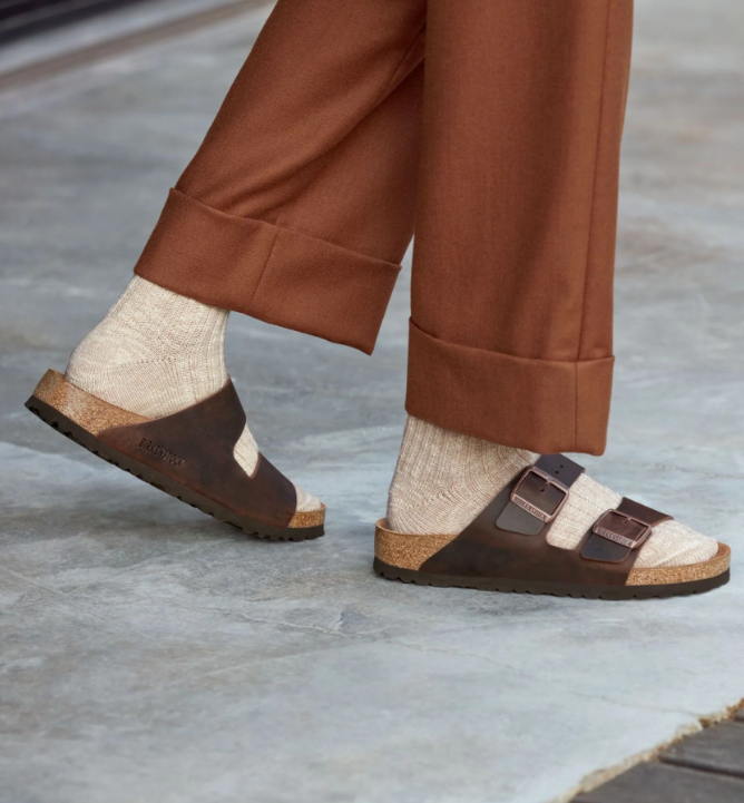 Birkenstock Arizona Oiled Leather Soft Footbed Sandals - Habana (Regular/Wide)
