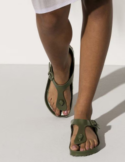 Birkenstock Gizeh EVA Sandals - Khaki (Regular/Wide)