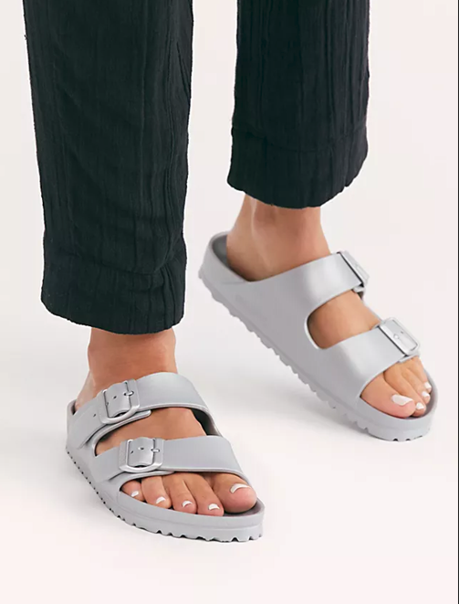 Birkenstock Arizona EVA Sandals - Silver (Medium/Narrow)