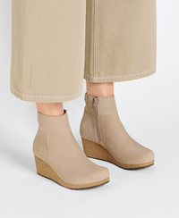 Birkenstock Ebba Suede Leather Ankle Boots - Warm Sand (Medium/Narrow)