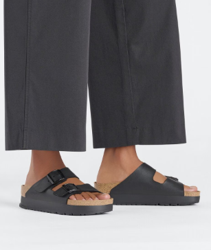 Birkenstock Arizona Flex Platform Sandals - Black (Medium/Narrow)