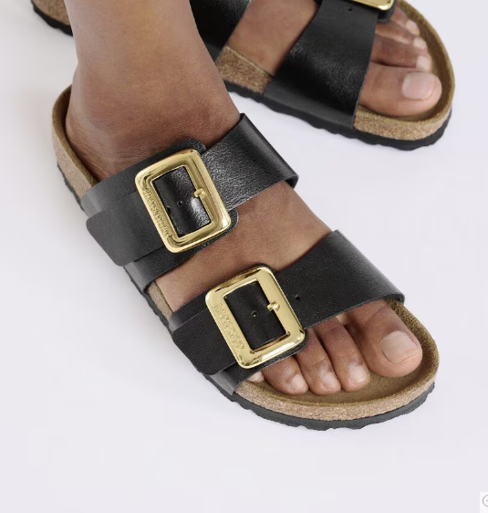 Birkenstock Sydney Luxe Buckle Sandals - Licorice (Medium/Narrow)