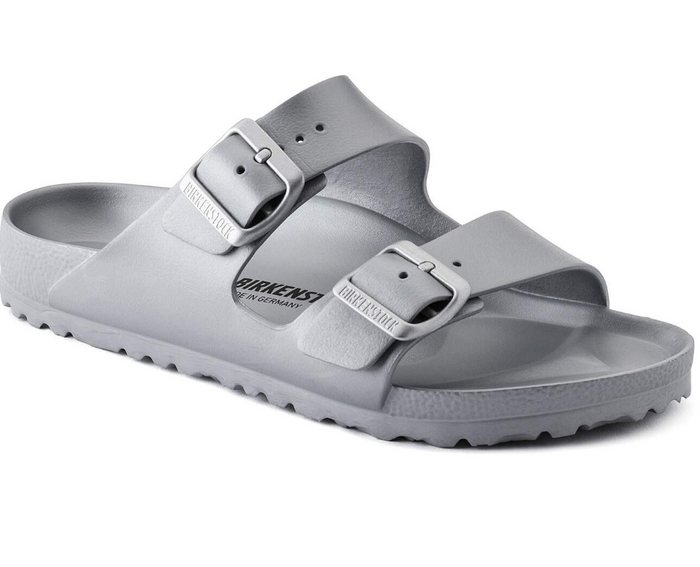 Birkenstock Arizona EVA Sandals - Metallic Silver (Regular/Wide)