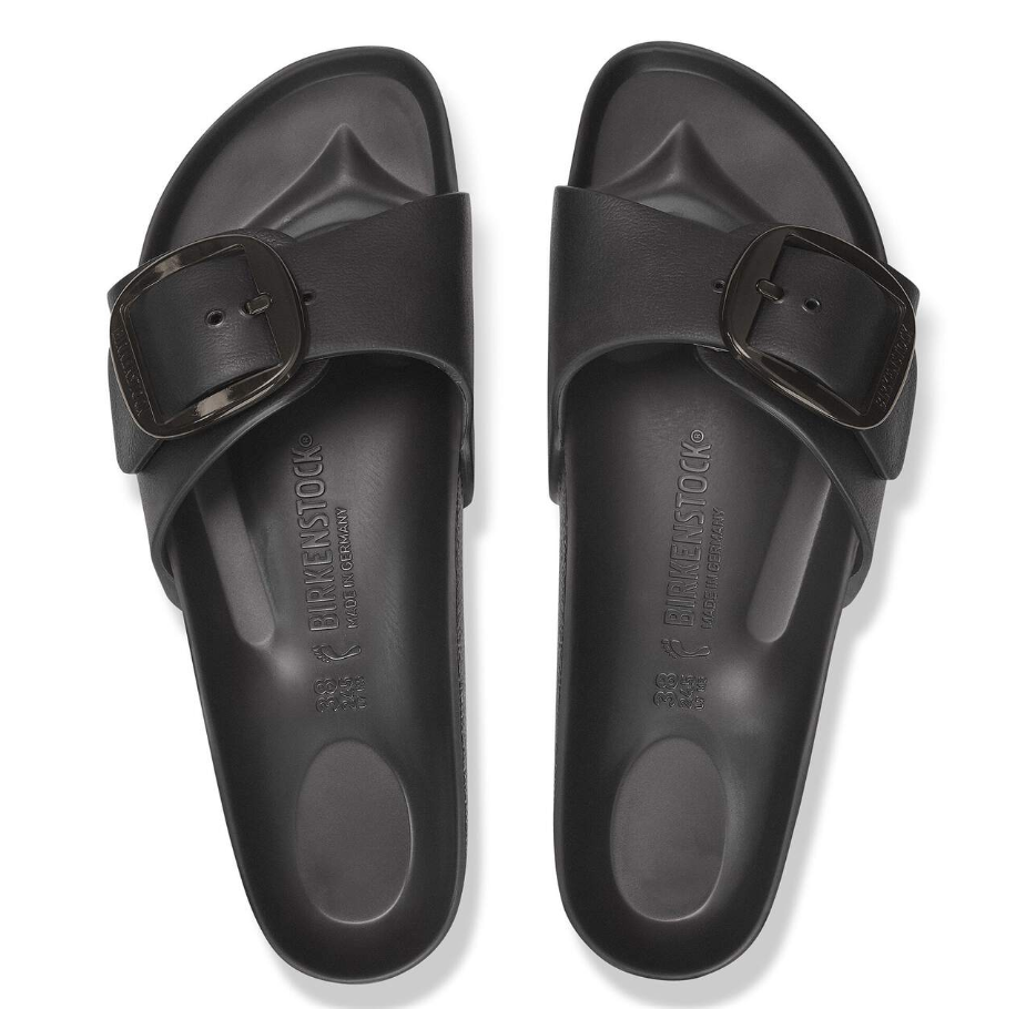 Birkenstock Madrid Big Buckle EVA Sandals - Black (Medium/Narrow)