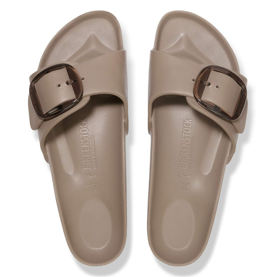 Birkenstock Madrid Big Buckle EVA Sandals - Gray Taupe (Medium/Narrow)