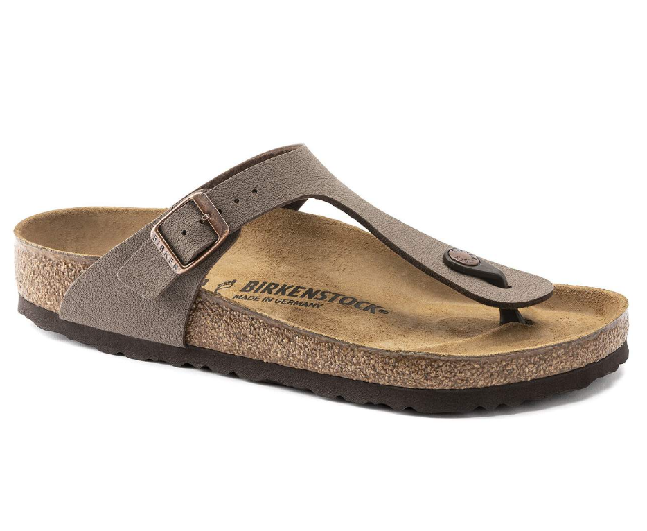 Birkenstock Gizeh Birkibuc Sandals - Mocha (Regular/Wide)