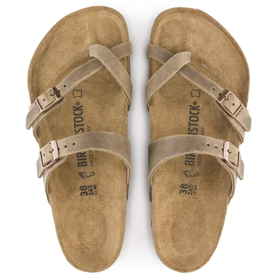 Birkenstock Mayari Oiled Leather Sandals - Tobacco (Regular/Wide)