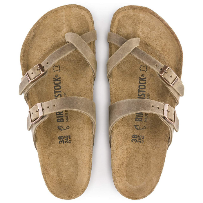 Birkenstock Mayari Oiled Leather Sandals - Tobacco (Regular/Wide)