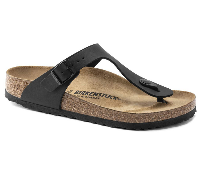 Birkenstock Gizeh Birko-Flor Sandals - Black (Regular/Wide)