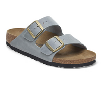 Birkenstock Arizona Oiled Leather Sandals - Basalt Gray (Regular/Wide)