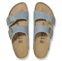 Birkenstock Arizona Oiled Leather Sandals - Basalt Gray (Regular/Wide)