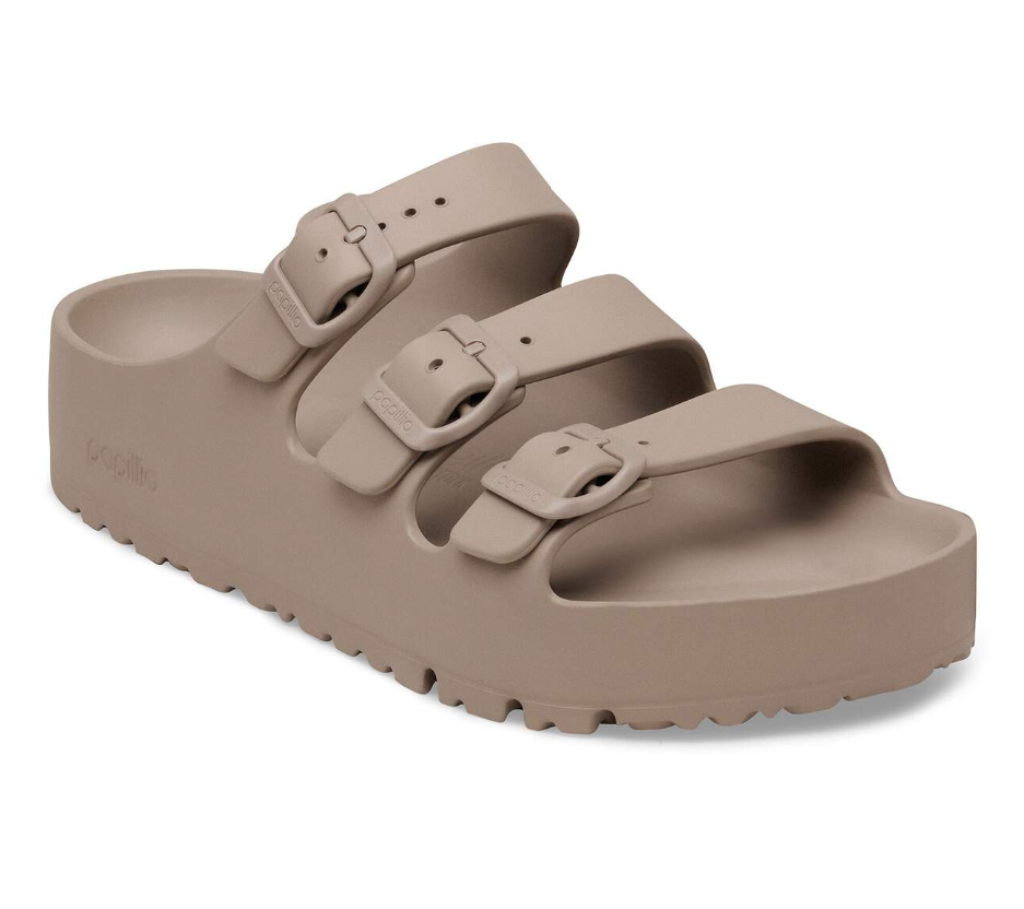 Birkenstock Florida Flex Platform EVA Sandals - Gray Taupe (Medium/Narrow)