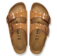 Birkenstock Arizona Rivet Suede Sandals - Mink (Medium/Narrow)