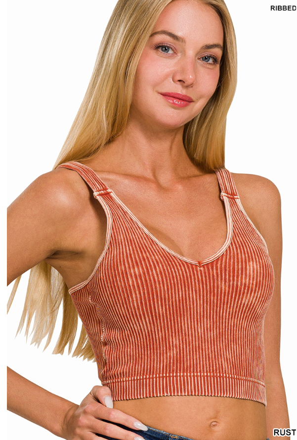 Hadley Ribbed V-Neck Brami