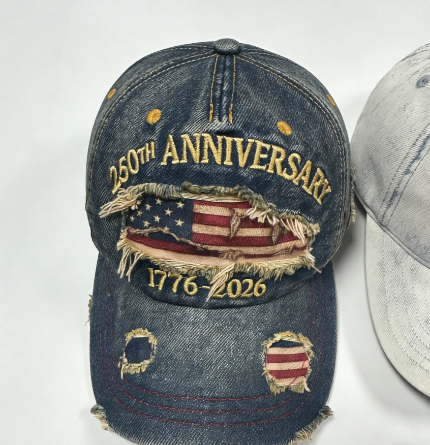USA 250th Anniversary Embroidered Cap