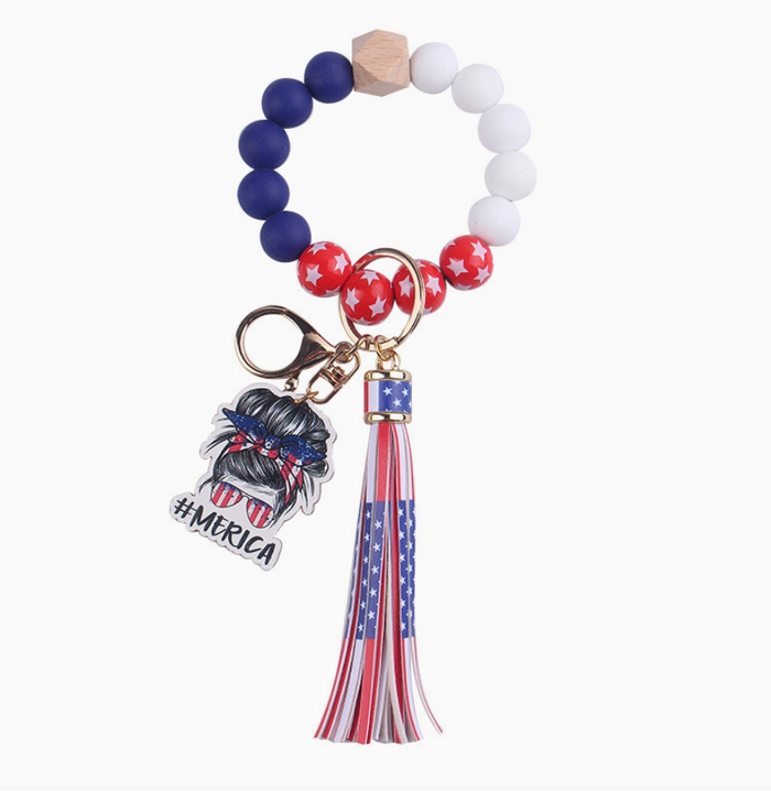 USA Keychain Bracelet