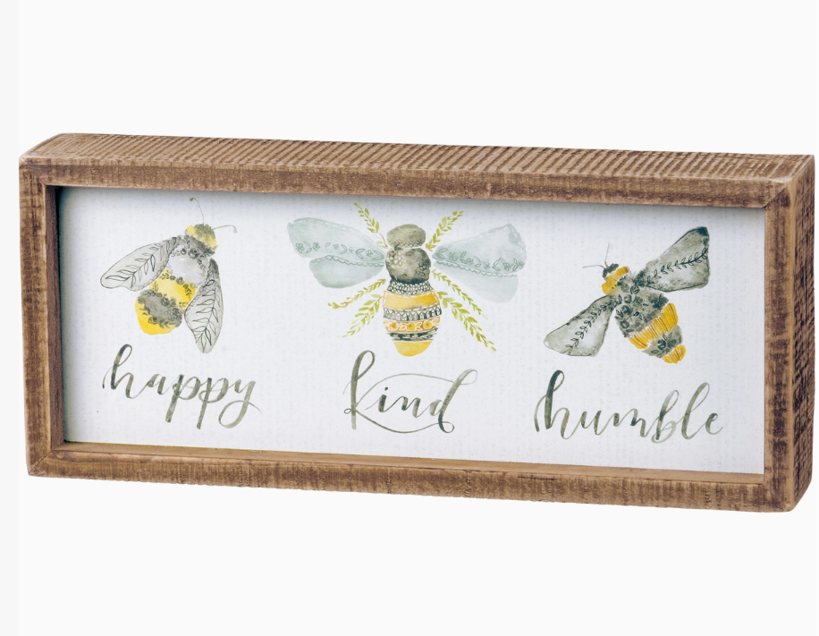 Happy, Kind, Humble Bee Art Box