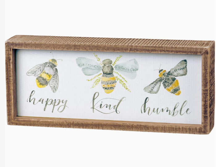 Happy, Kind, Humble Bee Art Box