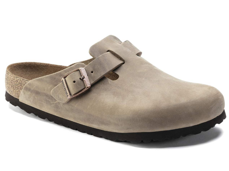 Birkenstock Boston Oiled Leather Soft Footbed Clogs - Tobacco (Medium/Narrow)