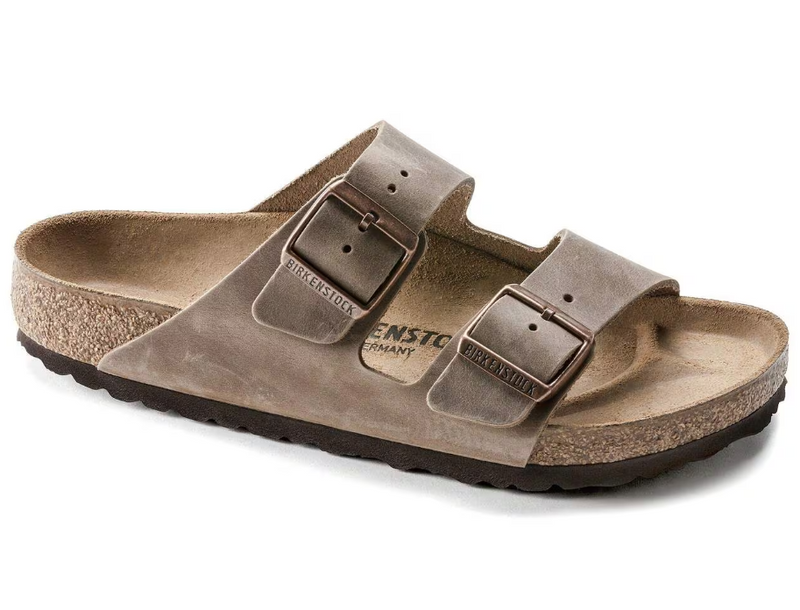 Birkenstock Arizona Oiled Leather Sandals - Tobacco (Regular/Wide)