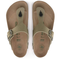 Birkenstock Gizeh Big Buckle Textile Sandals - Khaki (Regular/Wide)