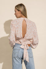 Shelley Floral Open Back Top
