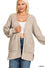 Waffle Knit Open Cardigan