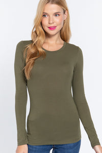 Tara Round Neck Long Sleeve Top